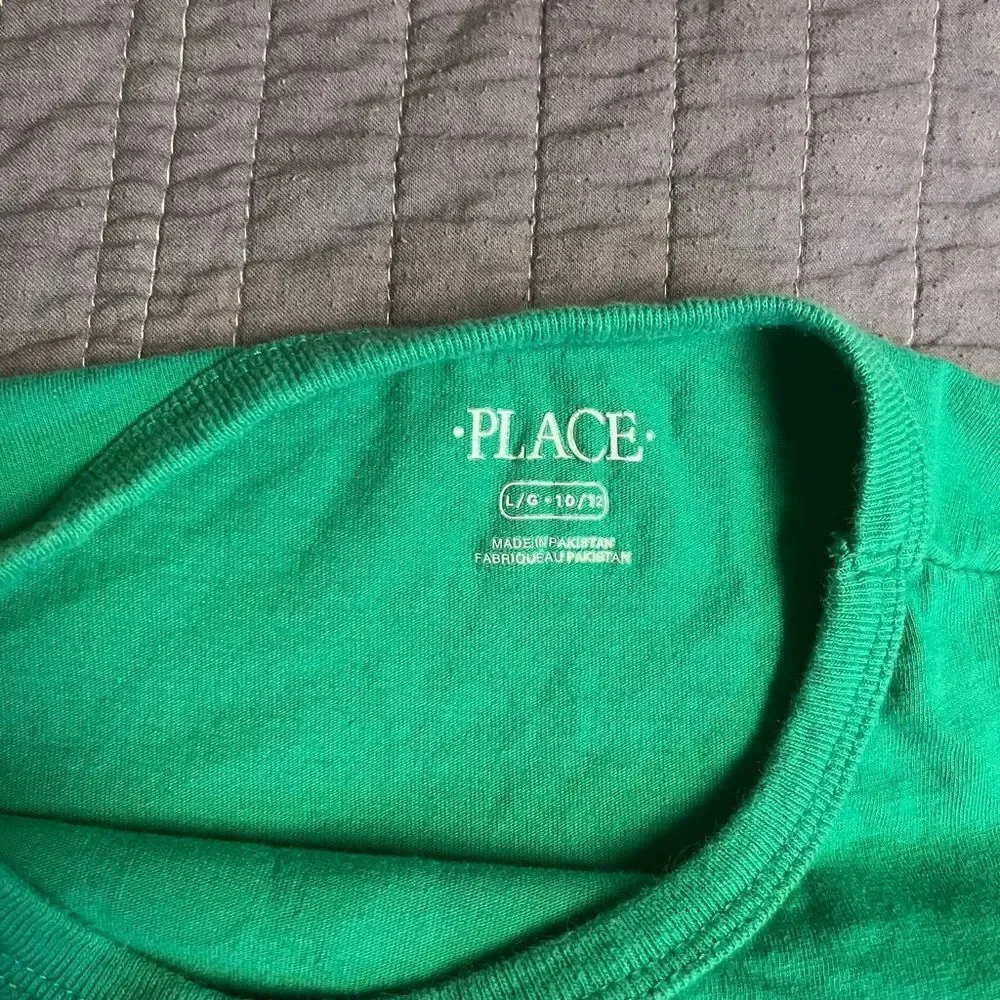 The Children's Place Graphic Tees (Lot of 3) - Green, Blue, White